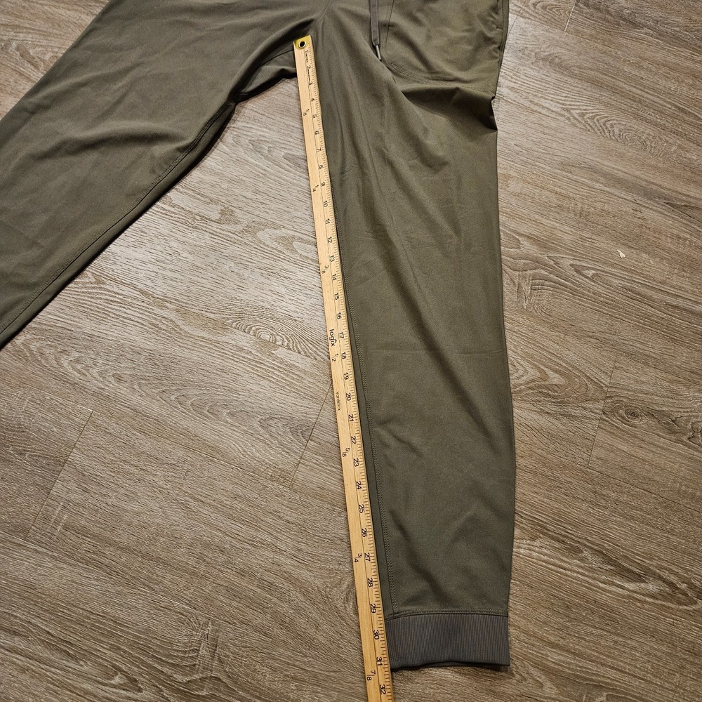 Lululemon ABC Jogger Tall Mens M Army Green‎ Warpstreme 32" Pants - Picture 6 of 11